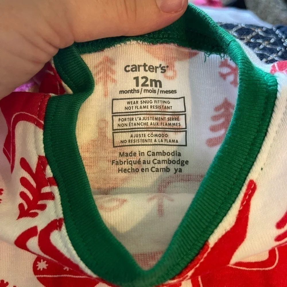 Carter’s Christmas Holiday winter season cotton pajamas unisex